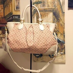 100% Authentic Louis Vuitton Monogram Mini Lin Croisette Marina Pink/Gray